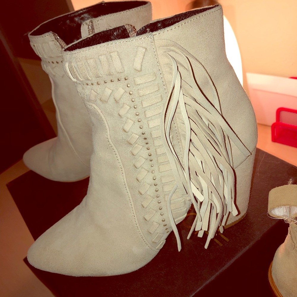 Rebecca Minkoff fringe booties